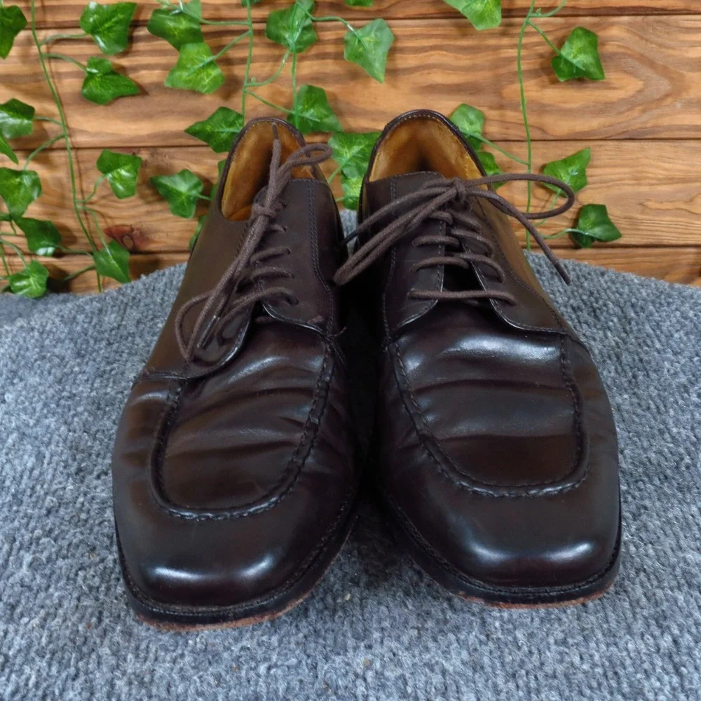 Cole Haan NikeAir Men Derby Oxford Size 8 Dress Shoes Business Casual Brown